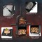 Costway Outdoor Pizza Oven Wood Fired Pizza Oven with Protective Cover 12" Pizza Stone
